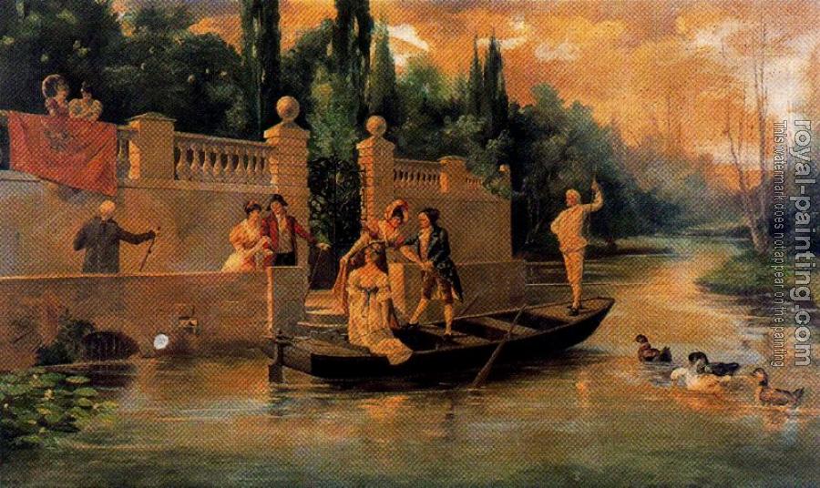 Ignacio Diaz Olano : Laguna. Paseo en barca Ignacio Diaz Olano : Laguna. Paseo en barca